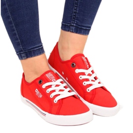 Deportivas bajas de textil Big Star W HH274061 rojo