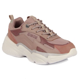 Deportivas con plataforma Big Star W HH274258 rosa multicolor rosado