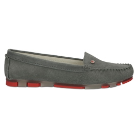 Mocasines de Piel Filippo DP2037/22 GR RD Gris rojo