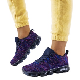 Zapatillas Anya moradas púrpura azul marino rosa
