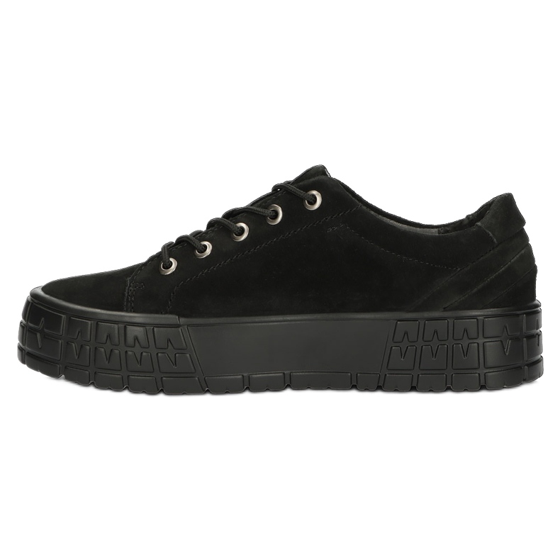 Filippo Zapatillas de deporte de cuero para mujeres DP3527/22 Bk Negro