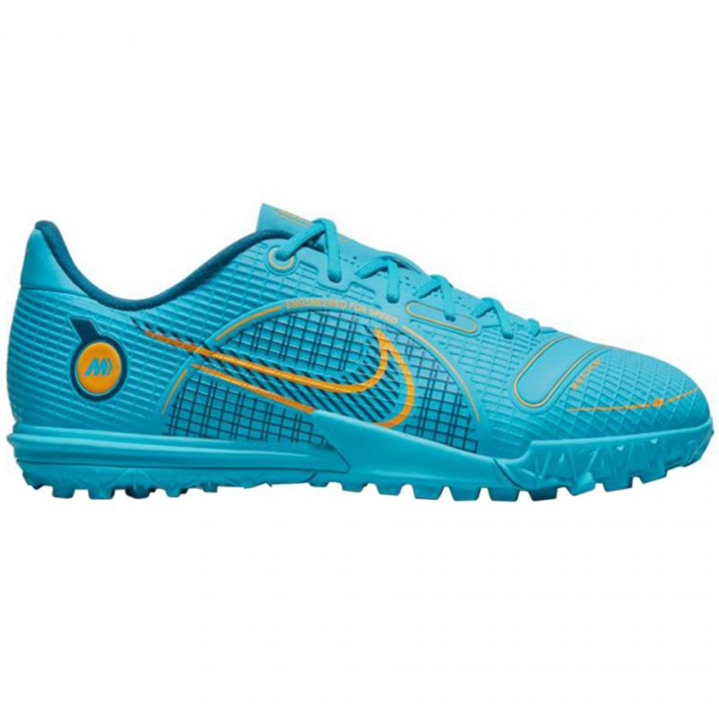 Nike Mercurial Vapor 14 Academy Tf Jr DJ2863 484 zapatos de fútbol azul azul