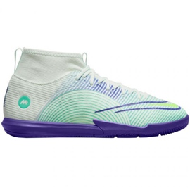 Nike Mercurial Superfly 8 Academy Mds Ic Jr DN3773 375 zapatos de fútbol blanco blanco