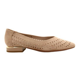 M.Daszyński Bailarinas caladas con lentejuelas Daszyński SA201-1 Beige M.Daszyński Bailarinas caladas con lentejuelas Daszyński SA201-1 Beige