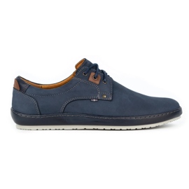 Kampol Zapatos casual hombre piel 24KAM azul marino