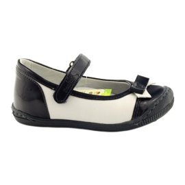 Zapatos bailarinas para niños Ren But 1405 azul marino blanco