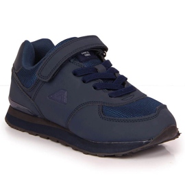 Zapatos velcros American Club Jr. AM788B azul marino