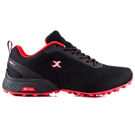 I-CAX Zapatos de trekking cómodos negro