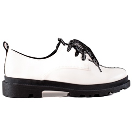 Goodin Zapatos de moda con cordones blanco