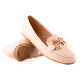 Seastar Mocasines beige con cuero ecológico