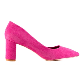 Seastar Zapatos de tacón de gamuza clásicos rosa