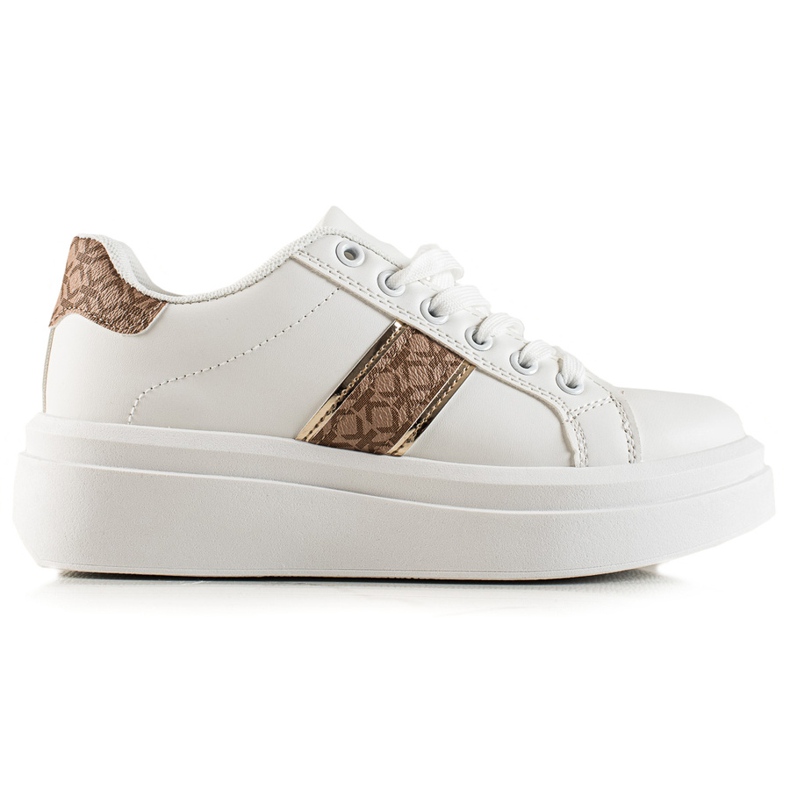 TRENDI Zapatillas blancas de moda blanco