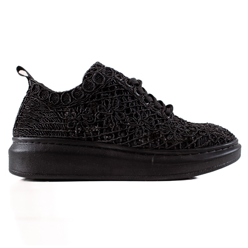 ARTIKER Zapatillas caladas en la plataforma negro