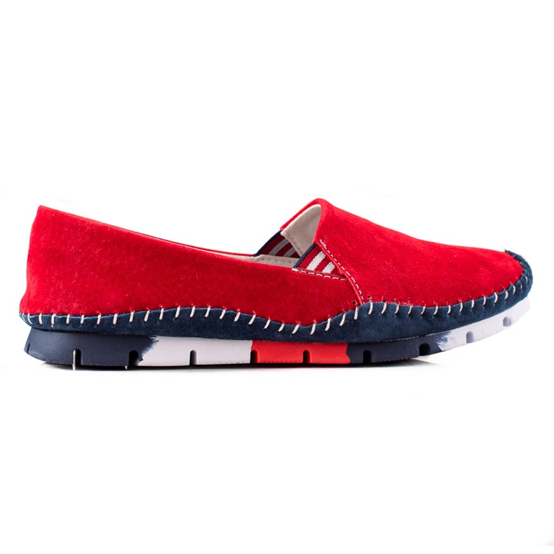 ARTIKER Slipons de cuero rojo