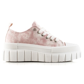 W. Potocki Zapatillas de deporte en la plataforma Potocki blanco rosado