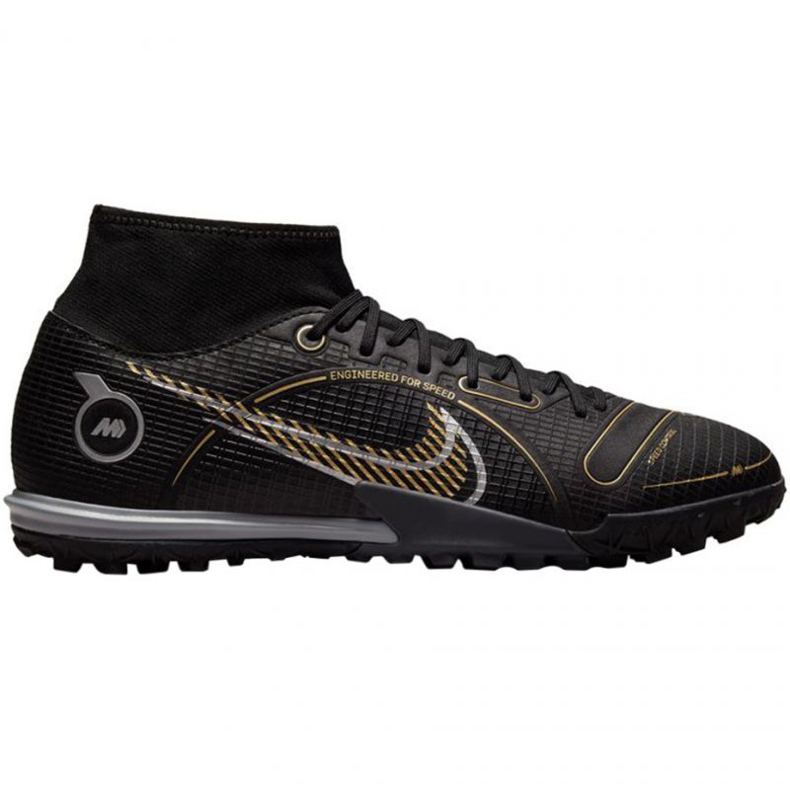 Nike Mercurial Superfly 8 Academy Tf M DJ2878 007 zapatos de fútbol negro negro Nike Mercurial Superfly 8 Academy Tf M DJ2878 007 zapatos de fútbol negro negro