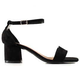 Sandalias De Tacón Bajo VINCEZA negro