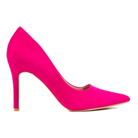 Goodin Stilettos Fucsia Con Ante rosado