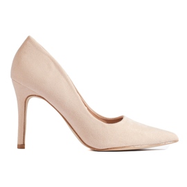 Goodin Stilettos de ante beige