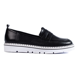Goodin Cómodos mocasines casuales negro