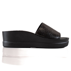 Goodin Zapatillas negras en la plataforma negro
