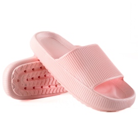 TRENDI Pantuflas rosa claro rosado