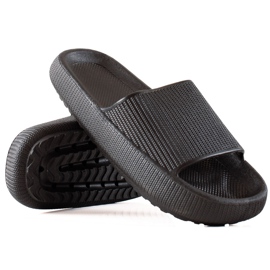 TRENDI Pantuflas negras negro