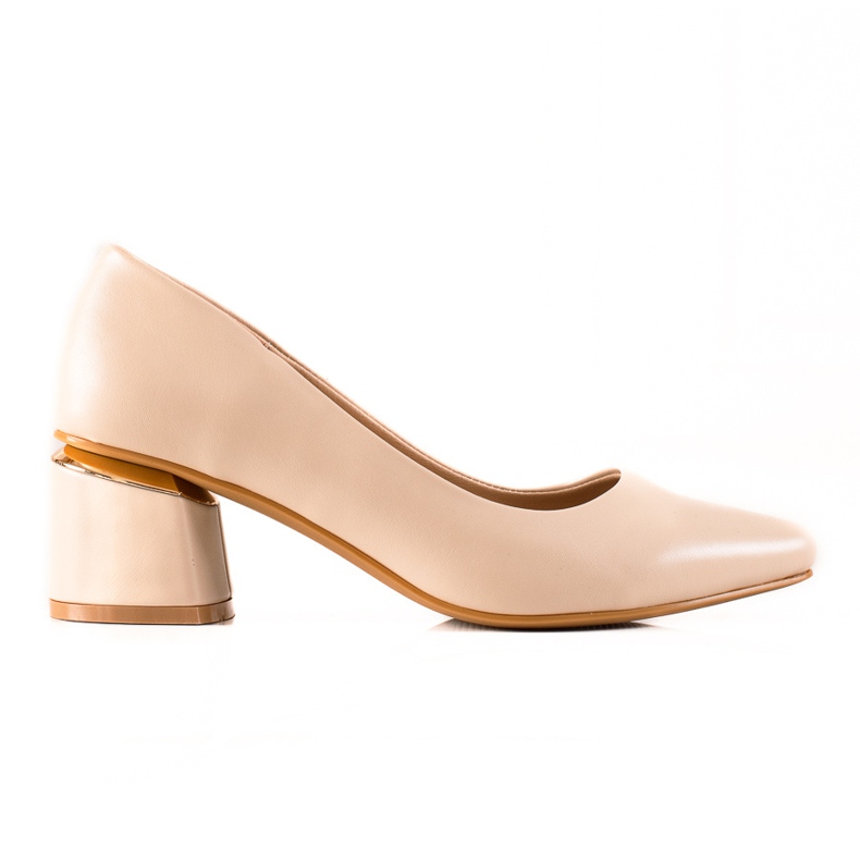 Seastar Zapatos de salón con cuero ecológico beige