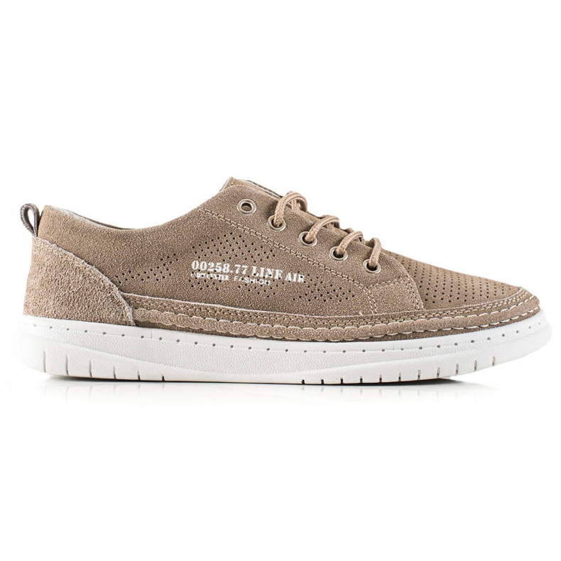 Goodin Zapatillas casual de cuero beige