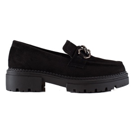 Mocasines de moda en la plataforma LA.FI negro