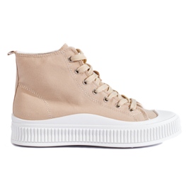 Seastar zapatillas casuales altas beige