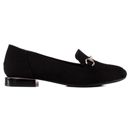 Mocasines en los tacones planos de Sergio Leone negro