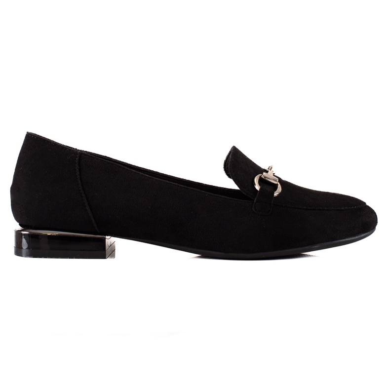 Mocasines en los tacones planos de Sergio Leone negro