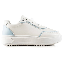 TRENDI Zapatillas Deportivas Con Inserción Azul blanco TRENDI Zapatillas Deportivas Con Inserción Azul blanco