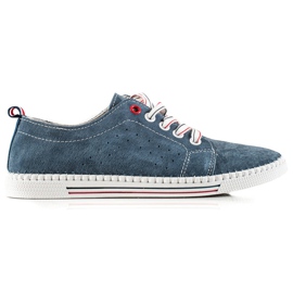 Filippo Zapatillas clásicas de cuero azul