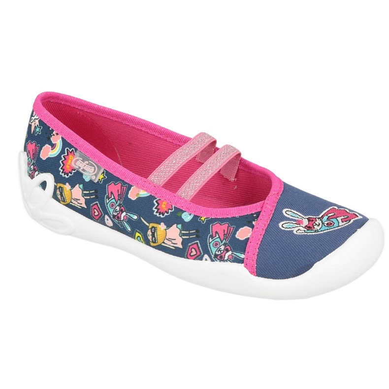 Zapatos befado niño 116X300 azul marino rosado multicolor