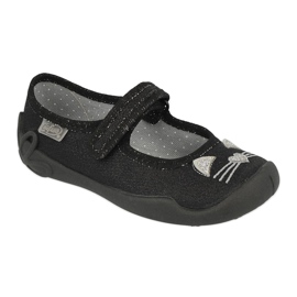 Zapatos befado niño 114X450 negro plata