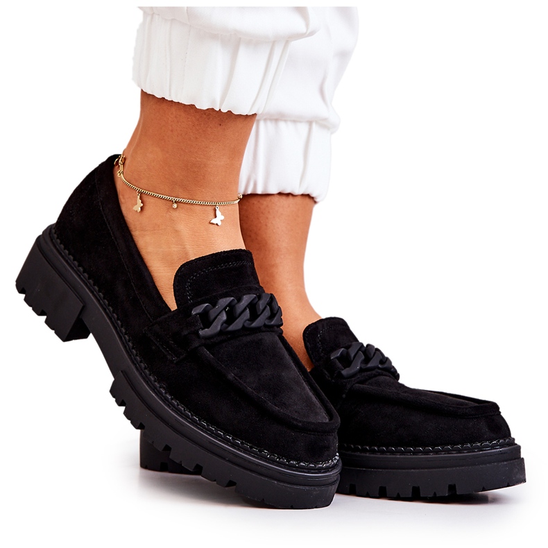 PL5 Mocasines Ante La.Fi Negro Zafiro