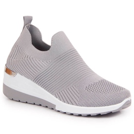 Zapatillas calcetines slip on McKeylor W JAN95A gris Zapatillas calcetines slip on McKeylor W JAN95A gris
