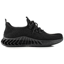 TRENDI Zapatos deportivos negros claros