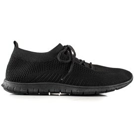 TRENDI Calzado deportivo con cordones negro