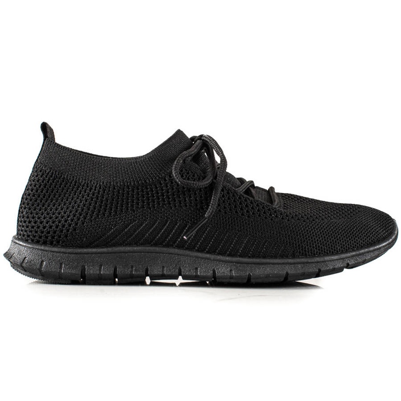 TRENDI Calzado deportivo con cordones negro