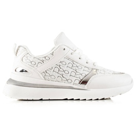 TRENDI Cómodas zapatillas blancas blanco