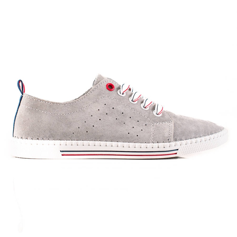 Filippo Zapatillas clásicas de cuero gris