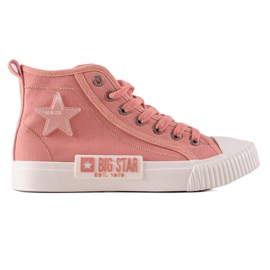 Zapatillas altas de mujer Big Star JJ274382 rosa