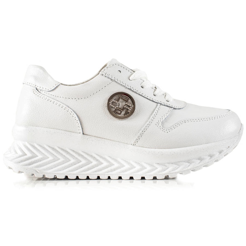 Filippo Zapatillas clásicas de cuero blanco