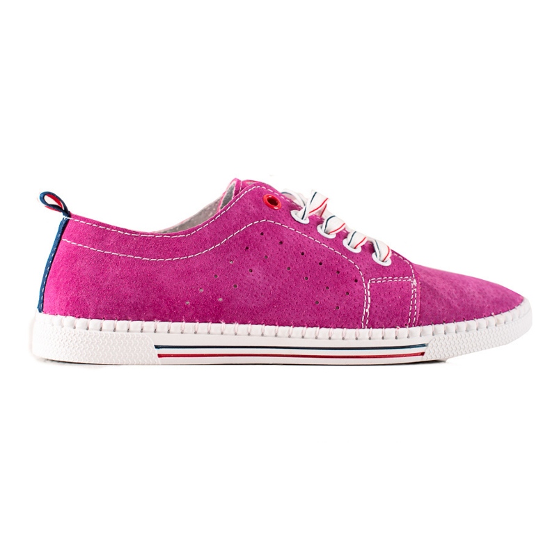 Filippo Zapatillas clásicas de cuero rosado