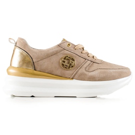 Filippo Zapatillas de deporte de cuero con estilo beige marrón