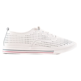Deportivas VINCEZA de piel calada blanco