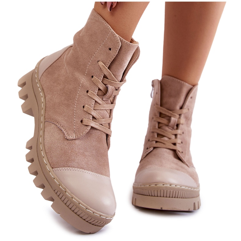 S.Barski Botas Mujer Ante Beige Margot
